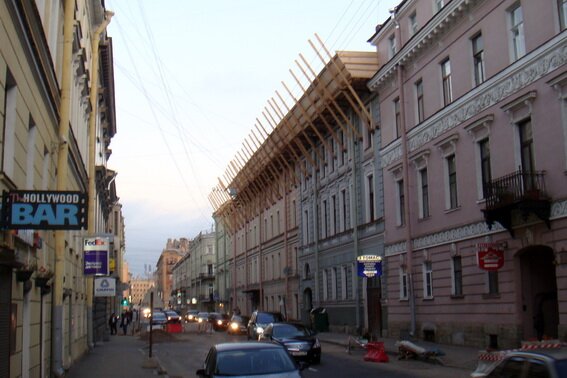 Переулок Гривцова, 5, надстройка мансарды