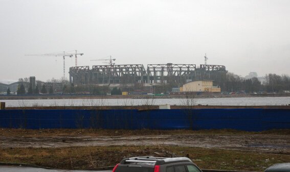 Строительство футбольного стадиона на Крестовском острове