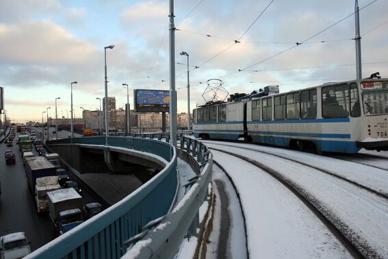 Трамвайная эстакада Володарского моста
