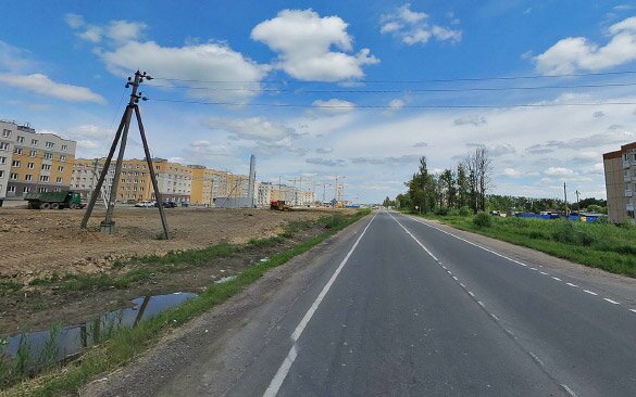Колпинское шоссе в Славянке