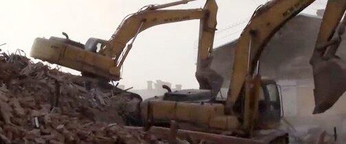 Снос домов фабрики «Ладога» на 12-й Красноармейской снесли быстро