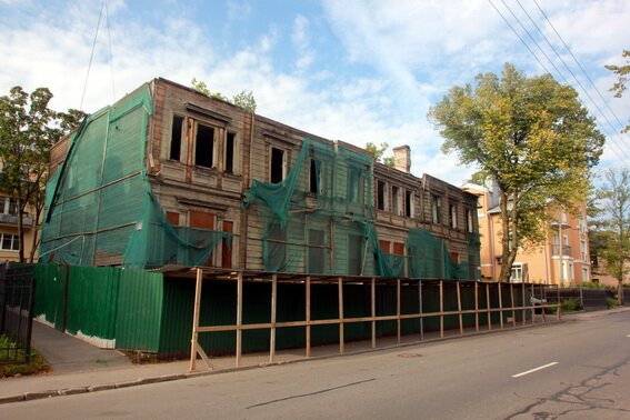 Дом Паткуль на Малой улице, 13, в Пушкине, снос, демонтаж