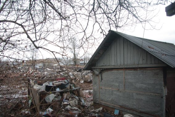 Расчистка территории под K-citymarket на Пискаревском, 59
