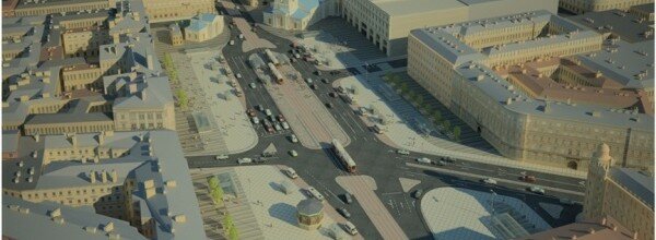 Проект реконструкции Сенной площади, представленный КРТИ